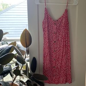 Red with white flowers sun dress from H&M.